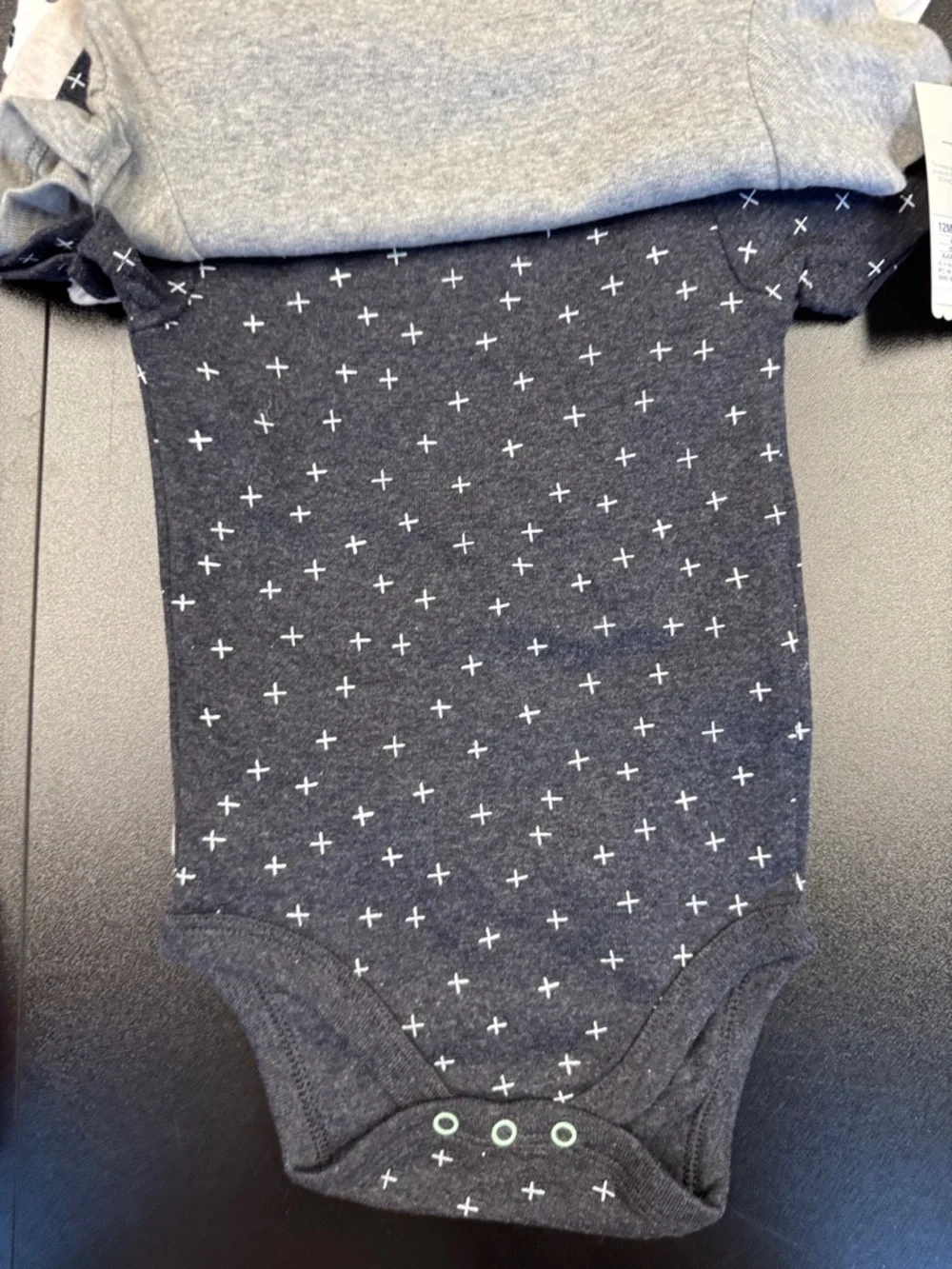 Carter's Gray 'Hello Sunshine' Short-Sleeve Baby One-Piece